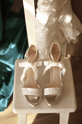 AYLA FANTASTIC glitter white 10cm - Lomas-shoes