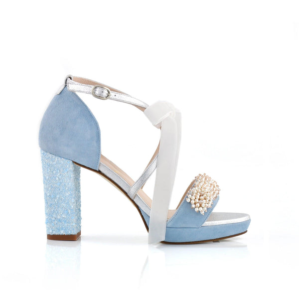 MATILDA blue pearls - Lomas-shoes
